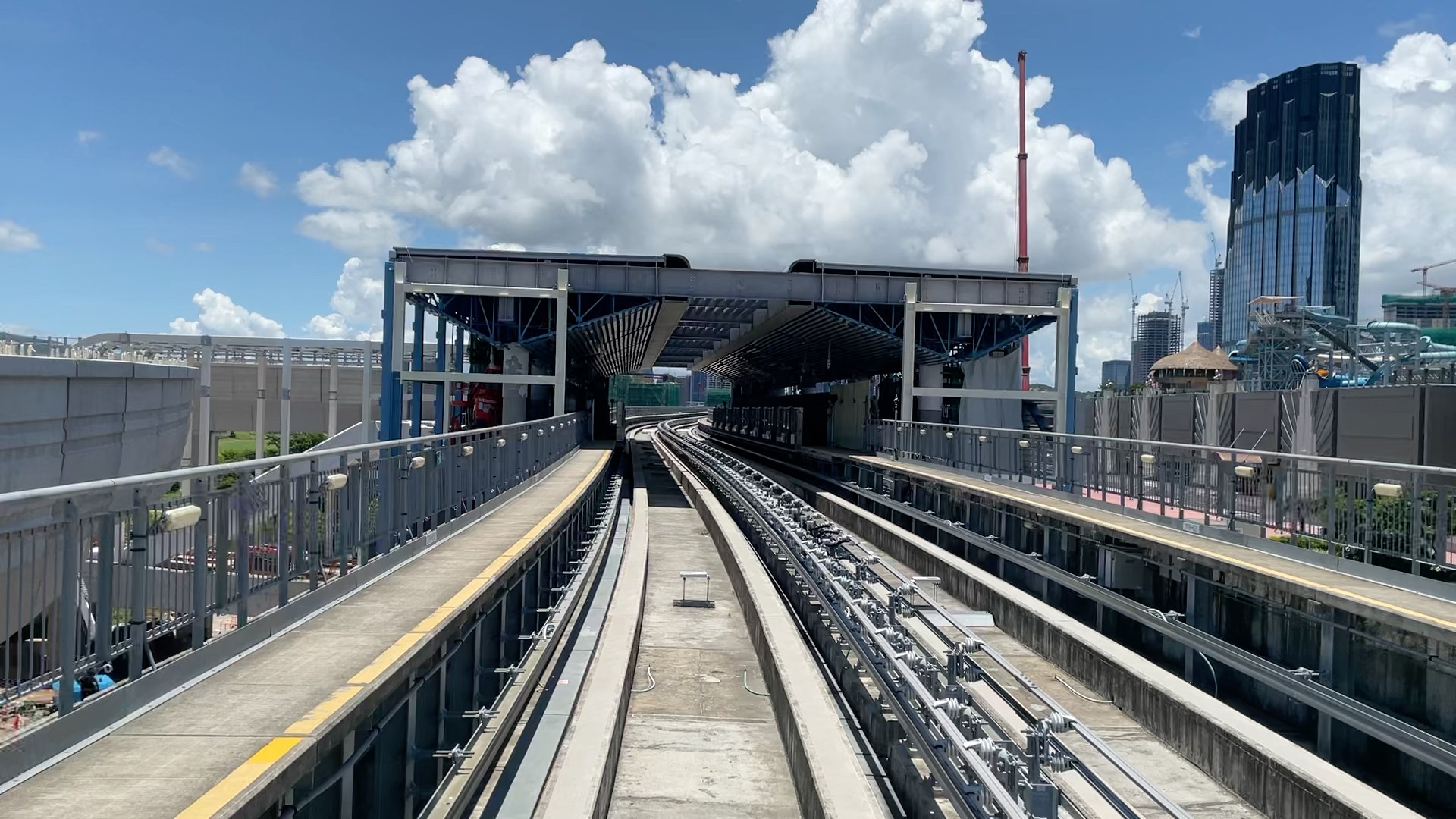 澳门轻轨氹仔线049东亚运-莲花口岸区间前展