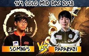 【DOTA2 ⷠDAC 2018】SOLO赛  Paparazi vs Somnus丶M哔哩哔哩bilibili