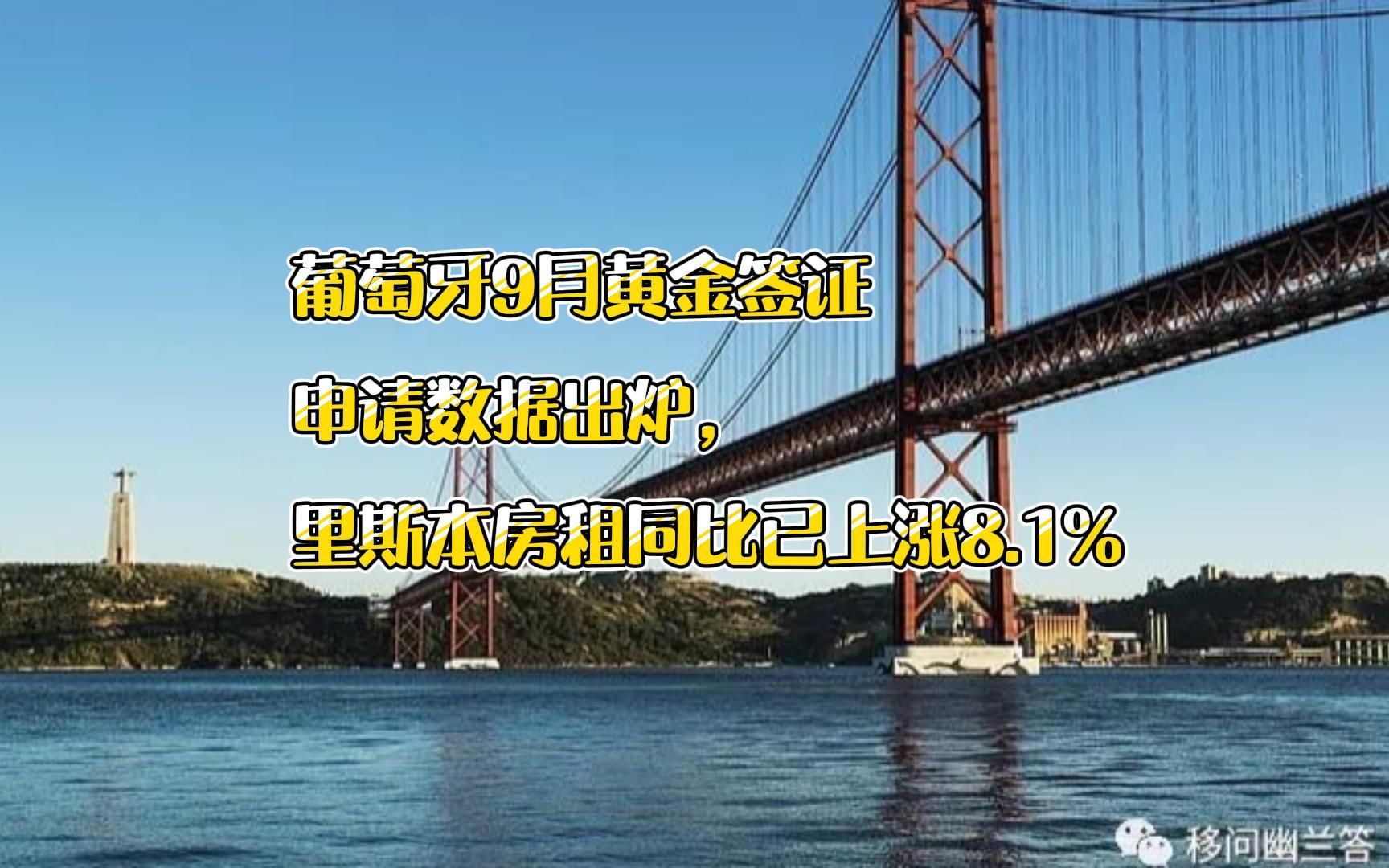 葡萄牙9月黄金签证申请数据出炉,里斯本房租同比已上涨8.1%哔哩哔哩bilibili