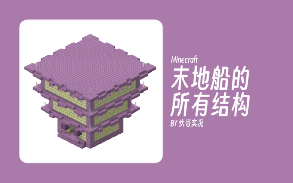 [Minecraft]末地城的所有结构哔哩哔哩bilibili