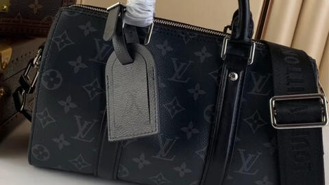 Louis Vuitton Monogram Eclipse Mini Keepall Bandouliere 25 M46271