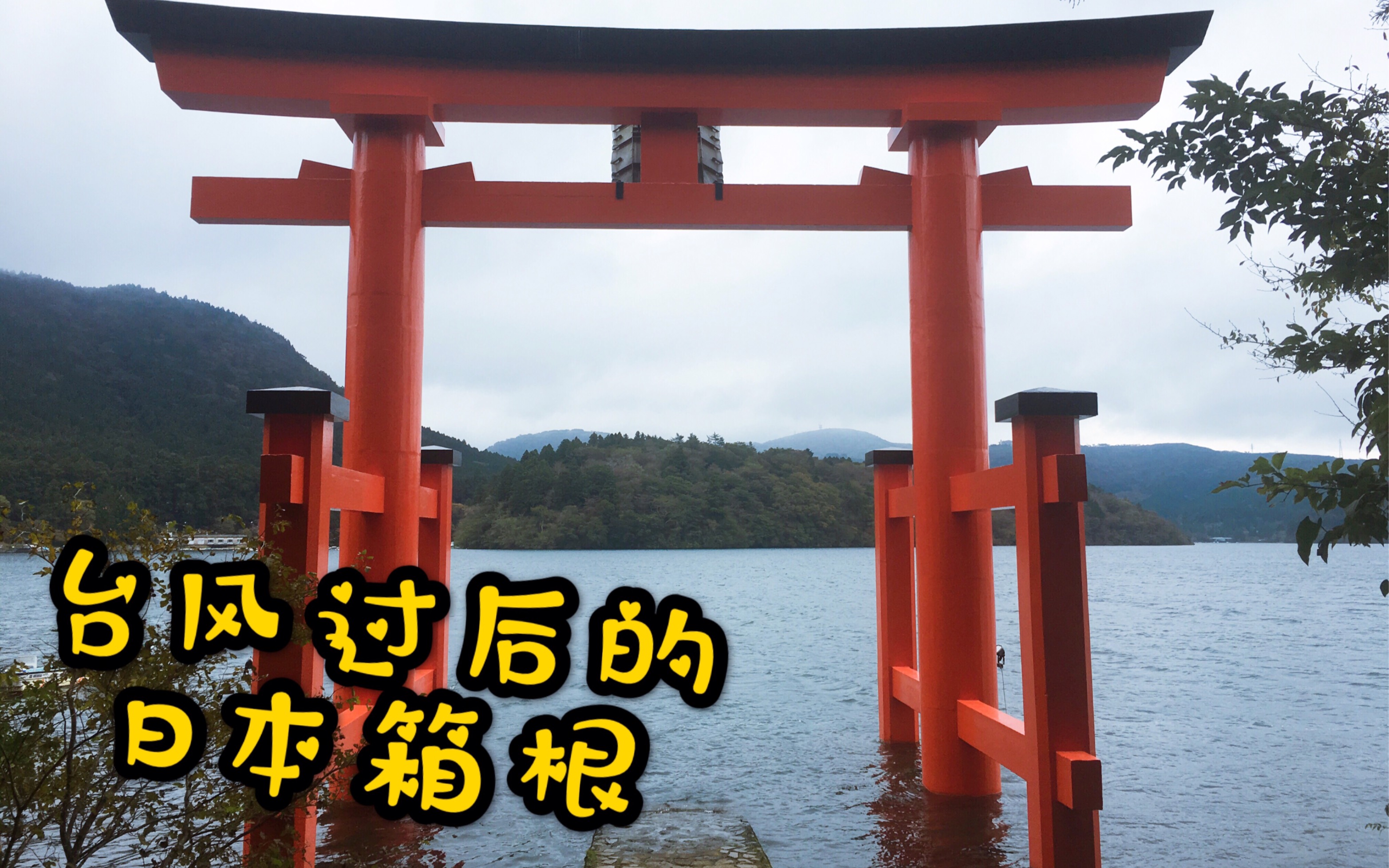 【阿樱】vlog25.箱根旅行 | 大台风过后的日本 | 水上鸟居 日本神社 | 独自工作在日本的生活分享哔哩哔哩bilibili