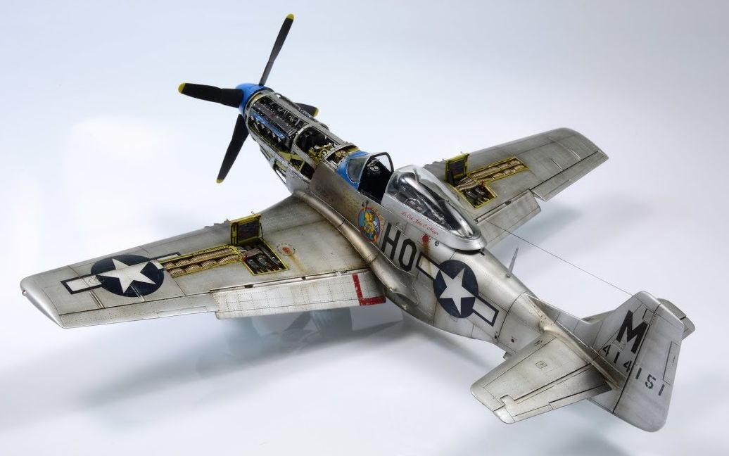田宫1比48比例p-51d野马战斗机模型制作教程_哔哩哔哩_bilibili