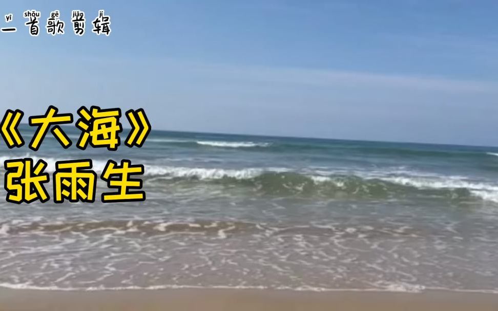 一首大海,經典歌詞,優美旋律,訴說著大海的寬廣包容和深情