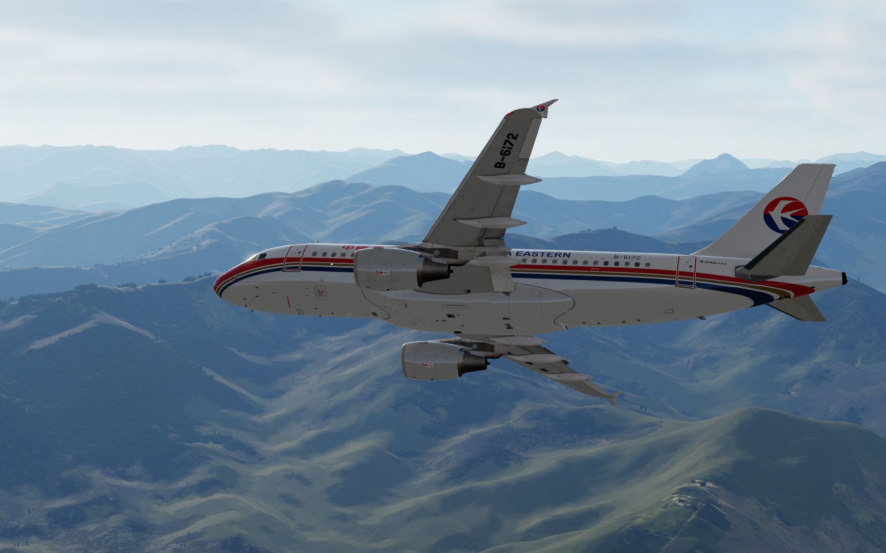 【p3d】521带你看最美西昌 东方航空fsl a319-115