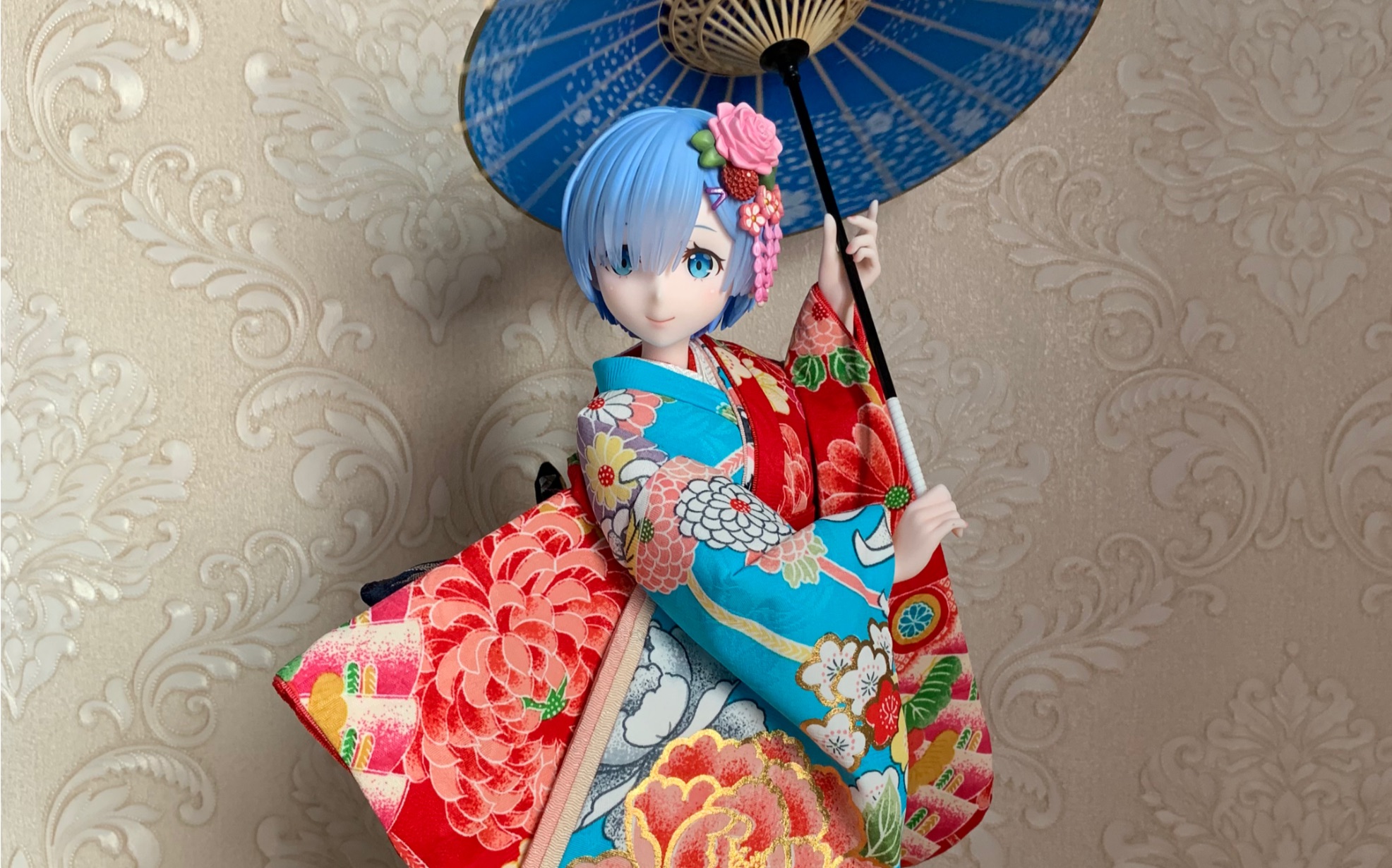 吉德大光xf:nex,和服蕾姆人偶手办,这和服真是绝了.