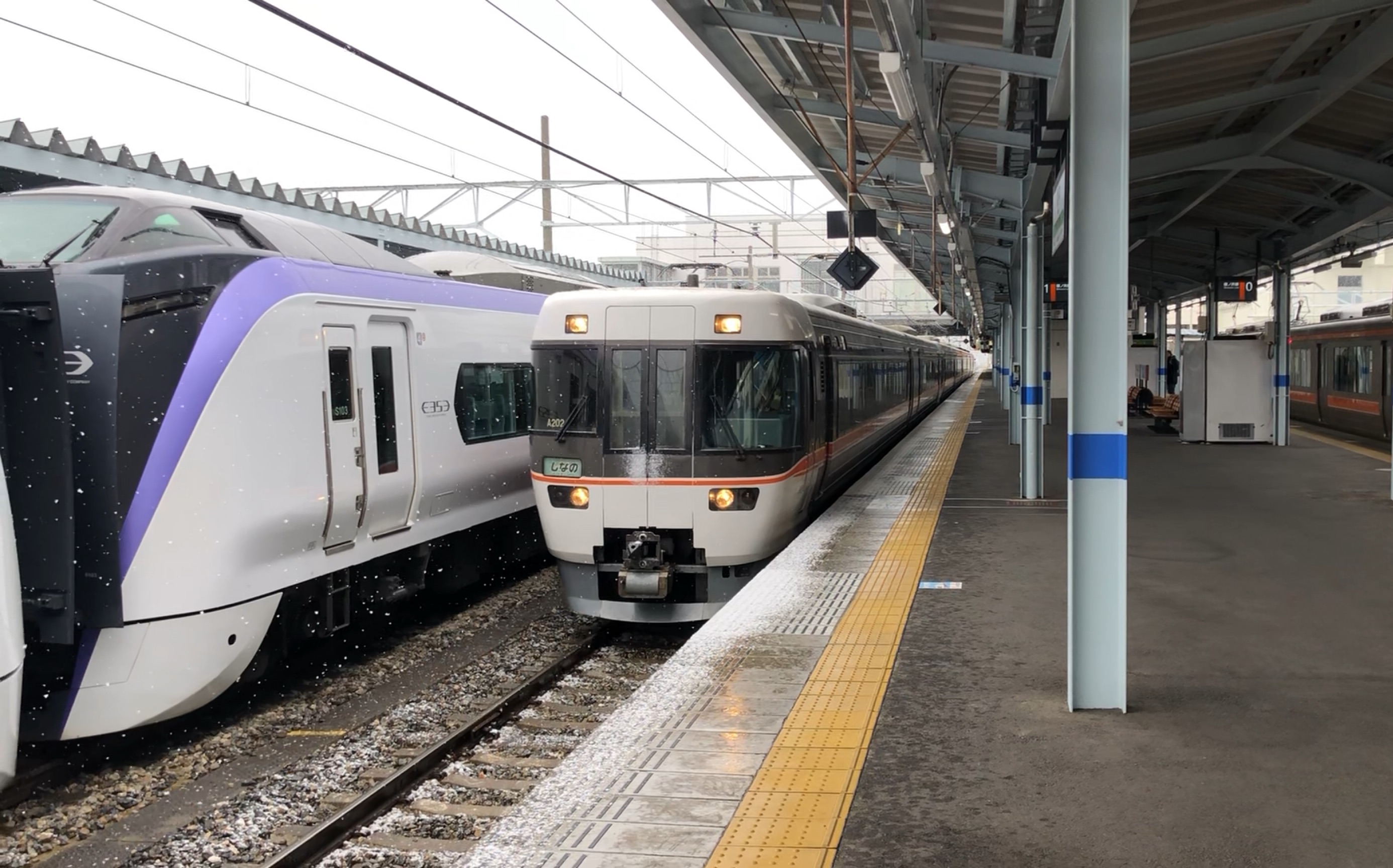 音量注意jr东海383系特急信浓长野名古屋篠之井线松本站出站