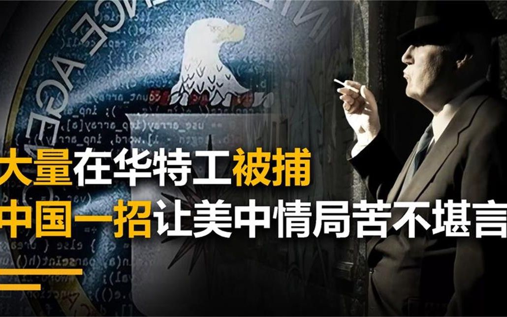 美国中情局苦不堪言,在华情报网被捣毁,中国一招让其寸步难行哔哩哔哩bilibili