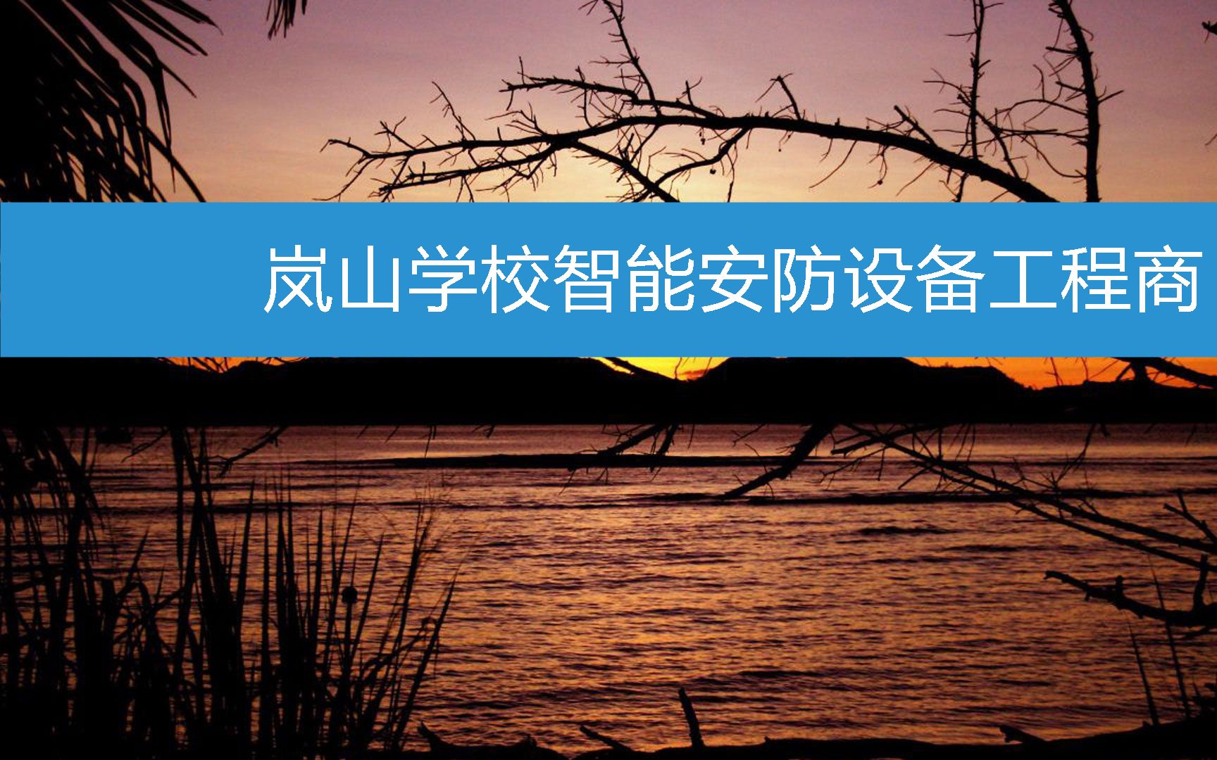 岚山学校智能安防设备工程商 (2023年2月21日11时33分8秒已更新)哔哩哔哩bilibili