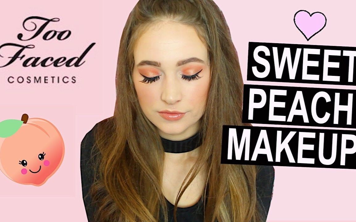 randall|too faced sweet peach蜜桃全线产品妆容_哔哩哔哩 (゜-゜)つ