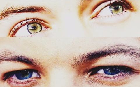 【larry stylinson】green eyes and blue eyes.