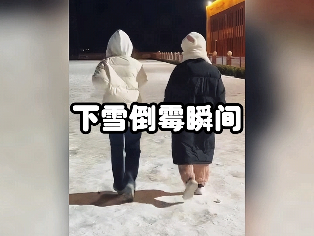 [图]下雪天的倒霉瞬间，南方人体验不到的快乐，真是呲溜滑！