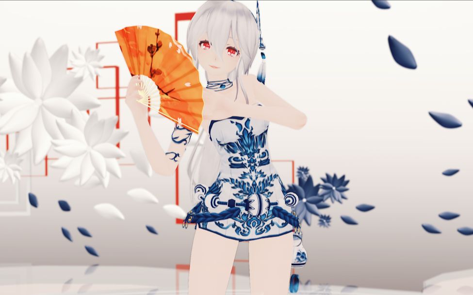 【mmd】青花瓷弱音---遗世蒹葭_哔哩哔哩 (゜-゜)つロ 干杯~-bilibili