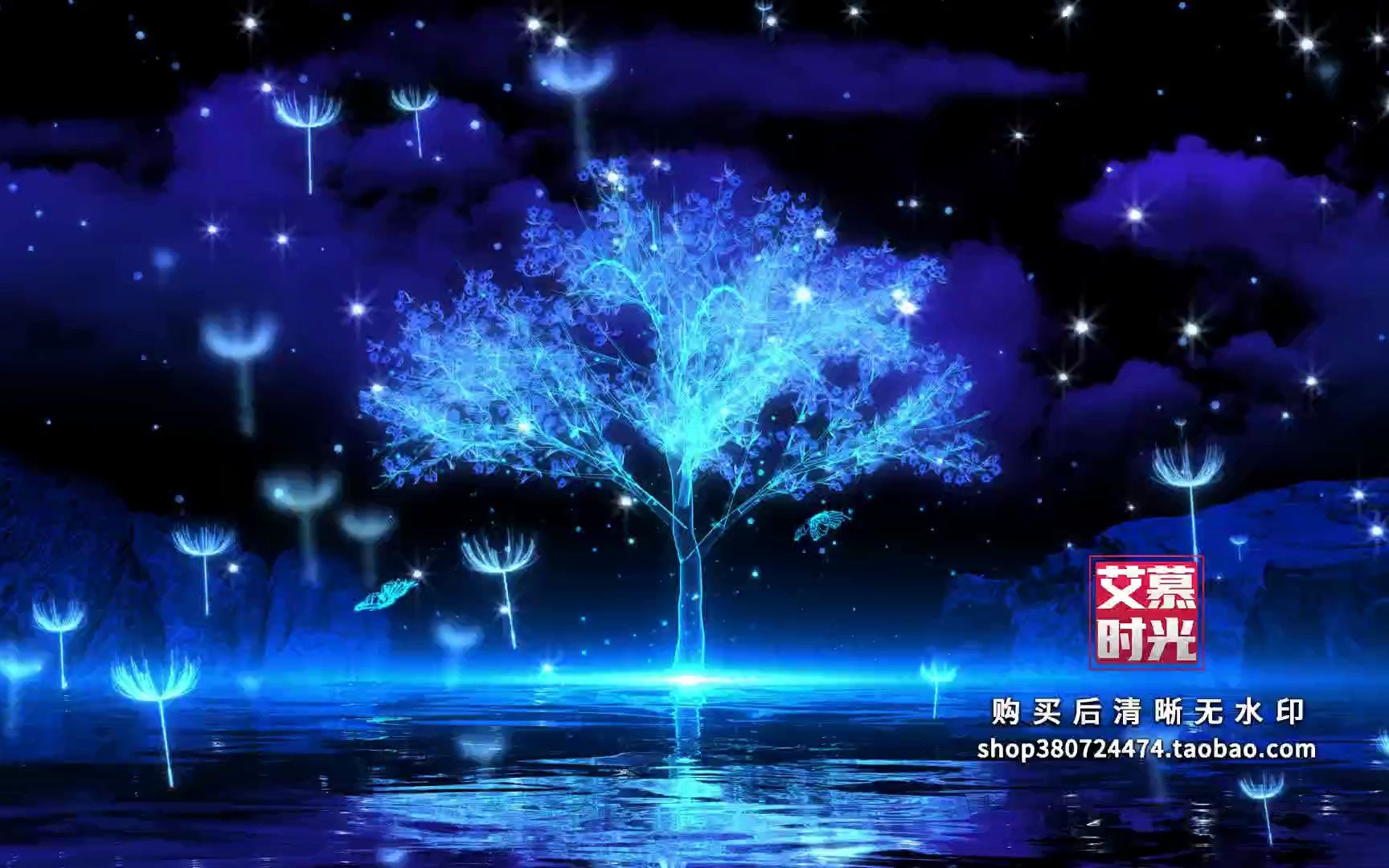 梦幻蝴蝶 唯美梦幻蝴蝶飞舞动画粒子卡通童话场景 led舞台屏幕背景