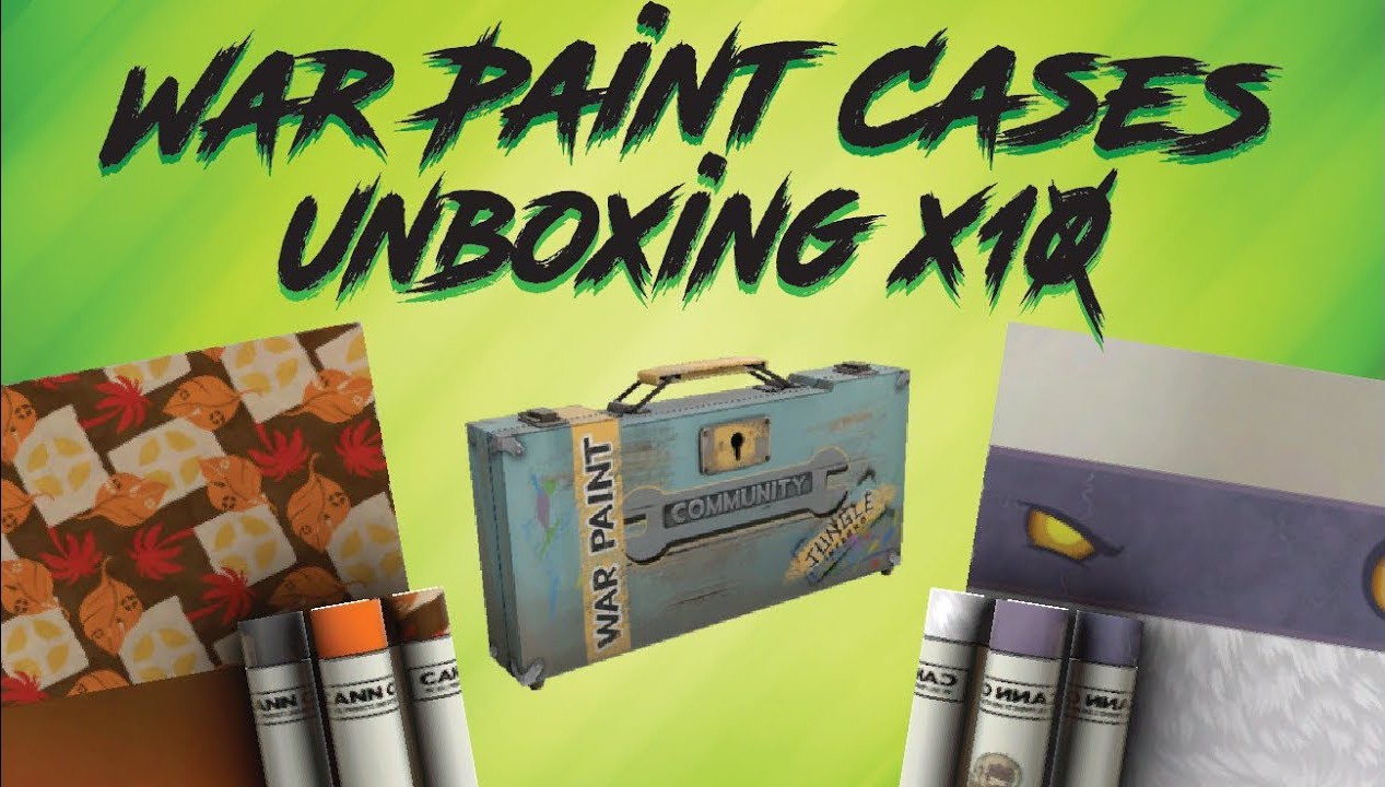 [图]TF2: Unboxing 10 NEW Infernal Reward War Paint Cases! DOUBLE UNUSUALS!