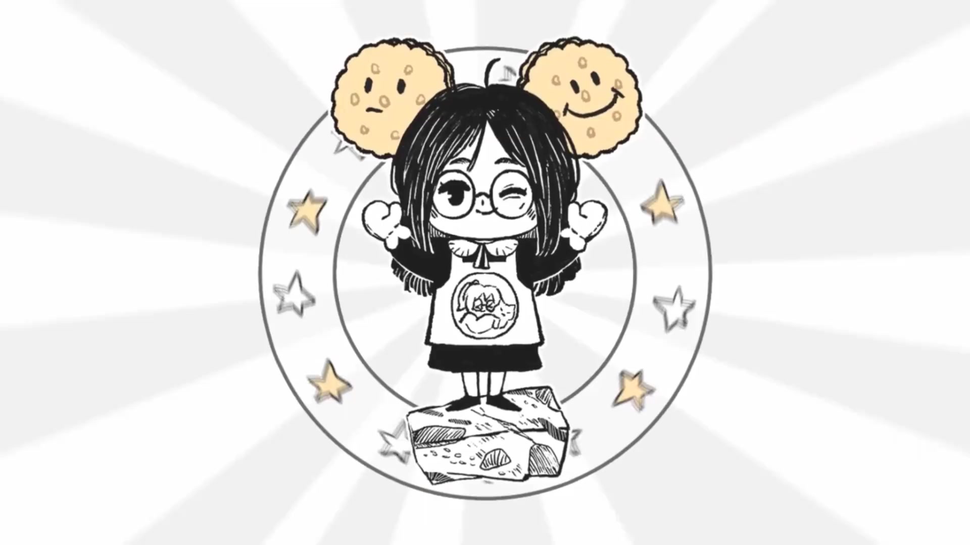 《凤梨赛西好可爱,有人送了一大朵花给她》