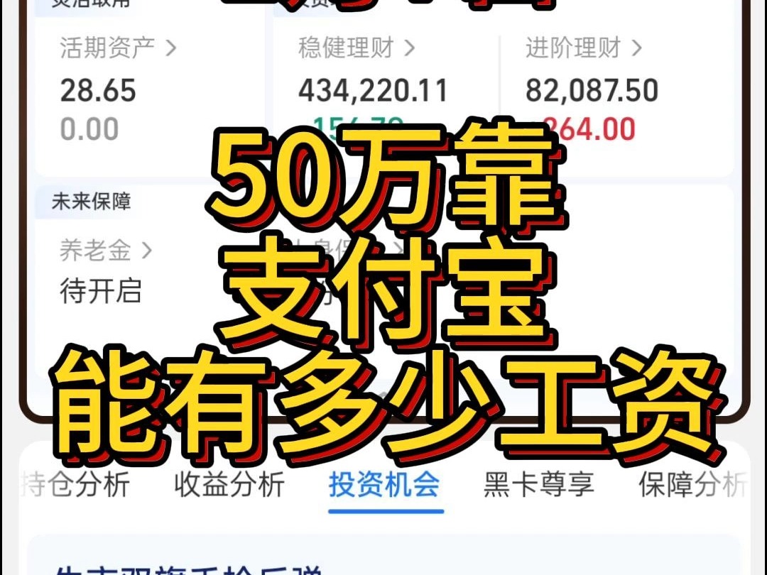 50万在支付宝打工,小赚一笔工资!哔哩哔哩bilibili