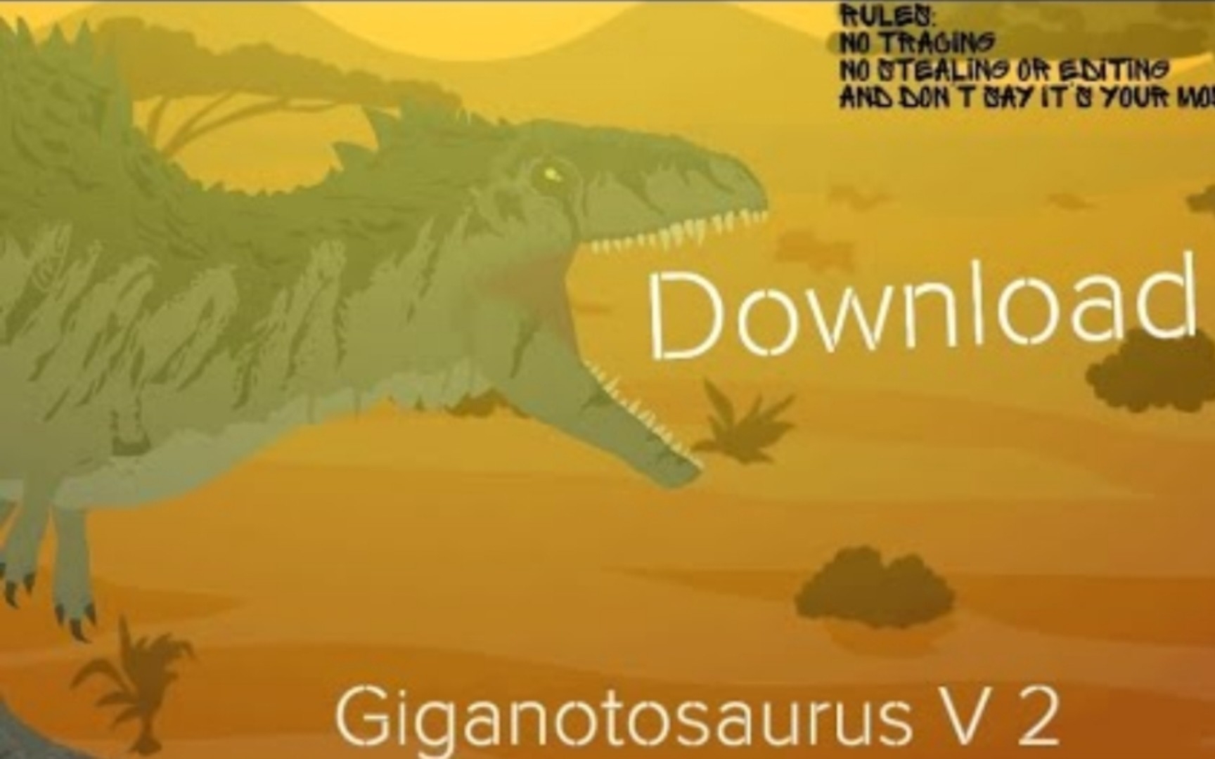 Giganotosaurus V2(JWD)DC2哔哩哔哩bilibili