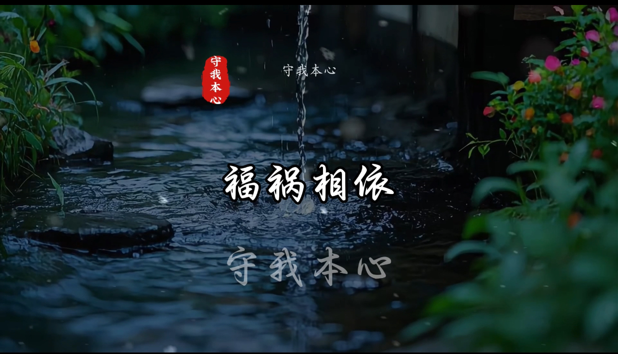 福兮祸所依,祸兮福所伏.#国风古韵 #古风
