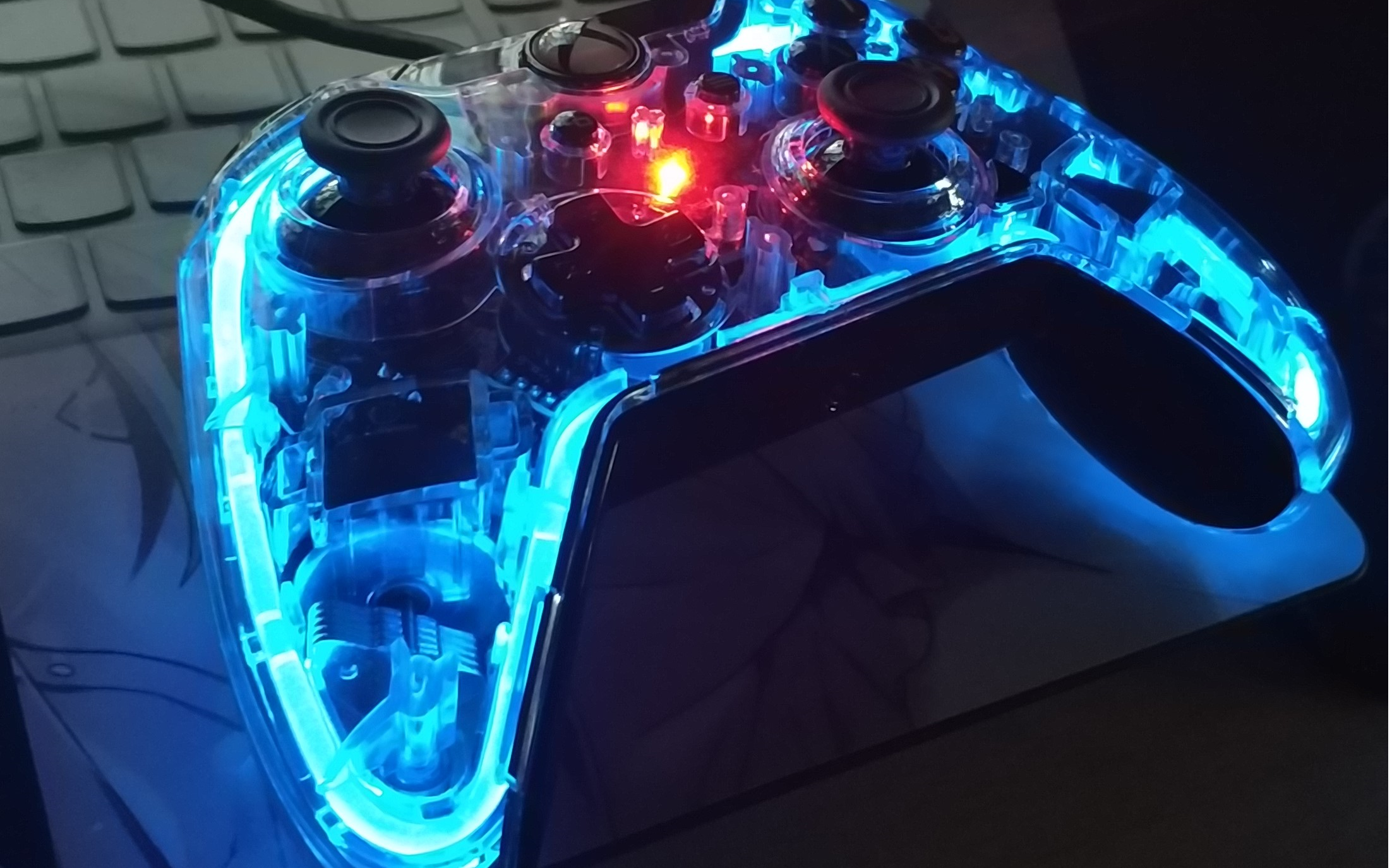 xbox 透明手柄rgb光效演示