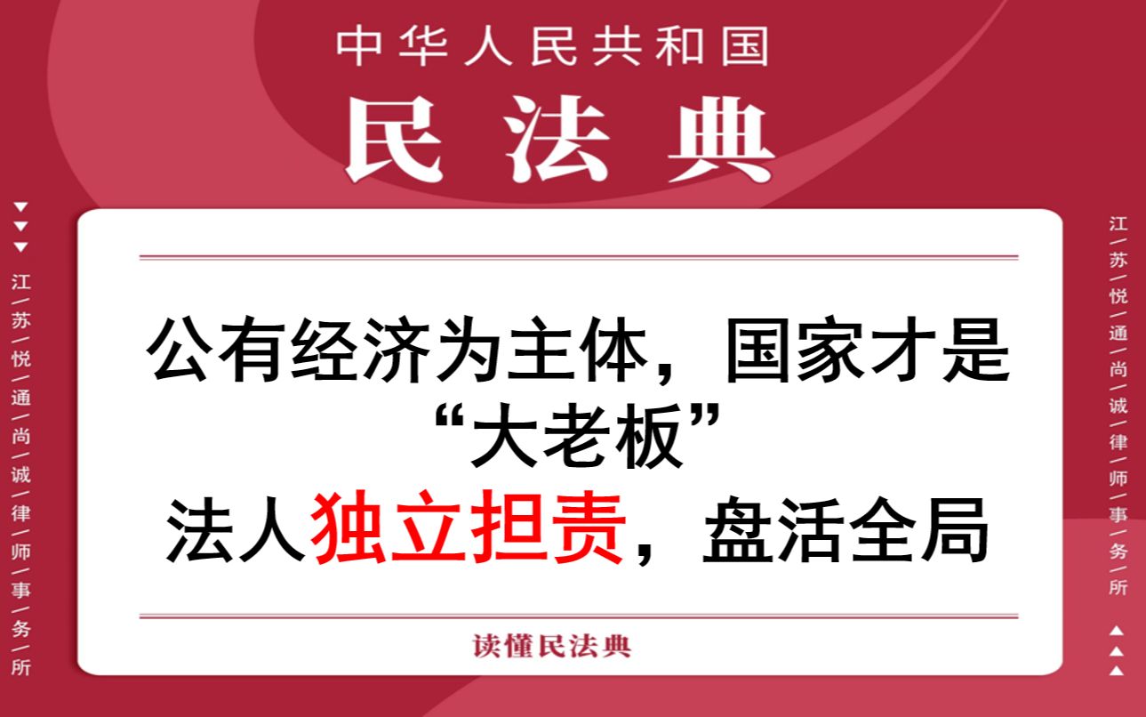 【每日一典ⷧ쬶1期】法人以其全部财产独立承担民事责任哔哩哔哩bilibili