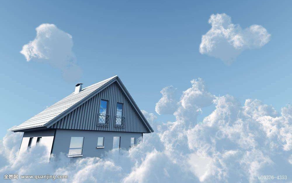 震惊,天空中竟然有一个随时准备爆炸的房子.