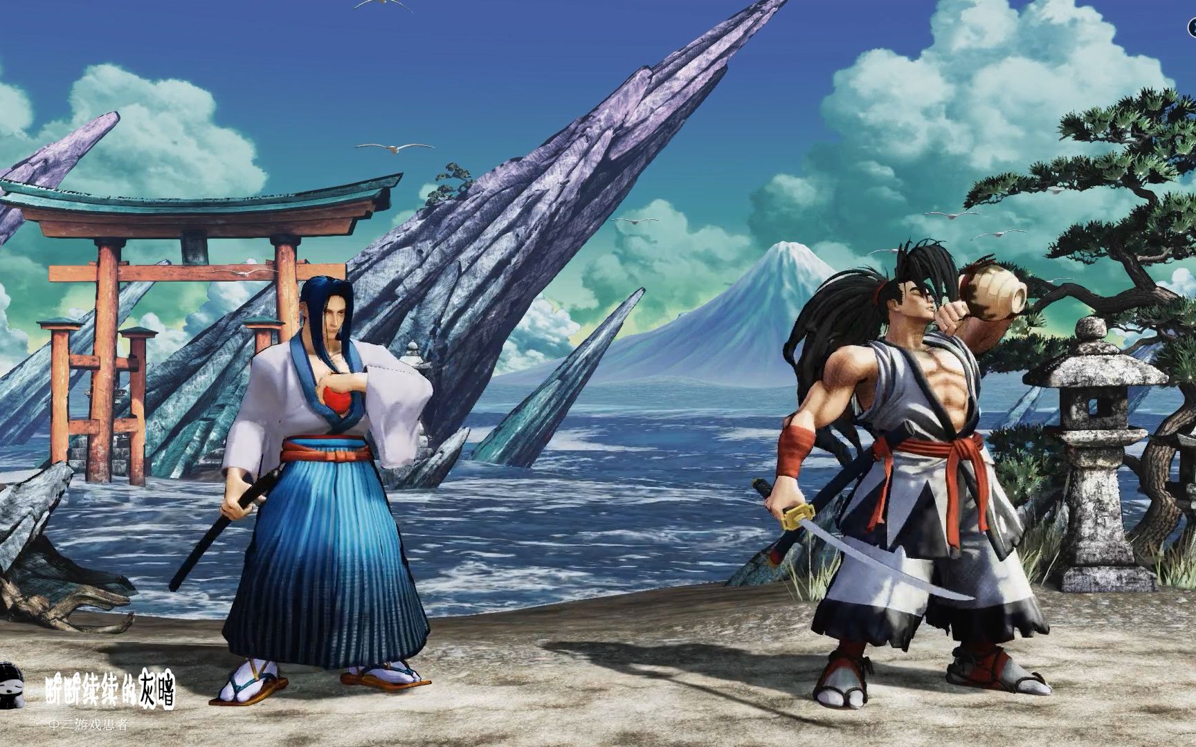 侍魂晓橘右京vs霸王丸煮酒论英雄英雄惜英雄