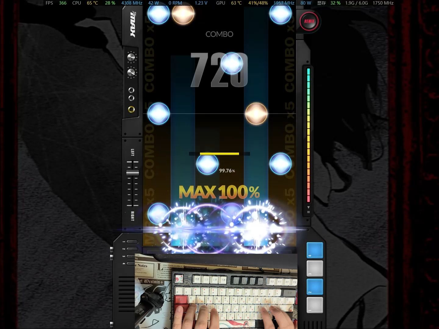 [djmax respect]red eyes 6b sc13 98.52% 补档