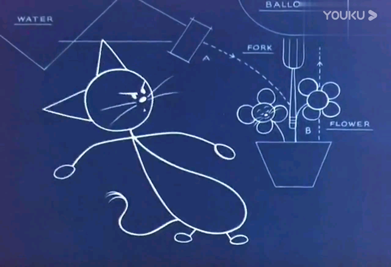 猫和老鼠:黑板上的猫活了,还变身成跳跳猫,走起路一蹦一跳的!