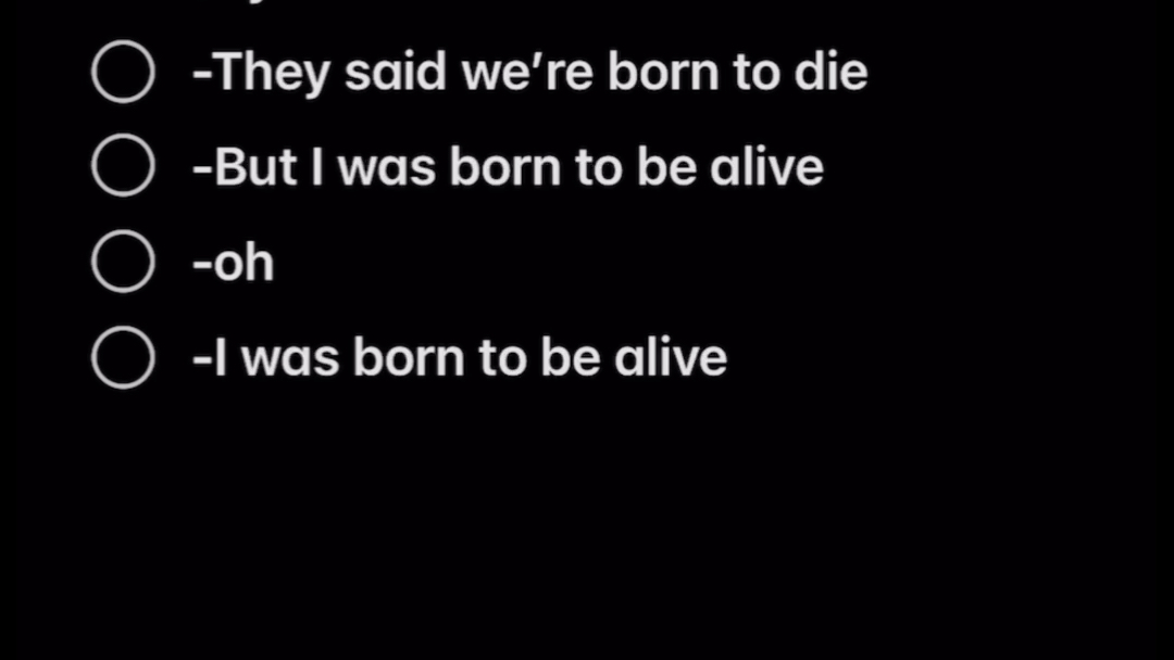 [图]Born to be alive