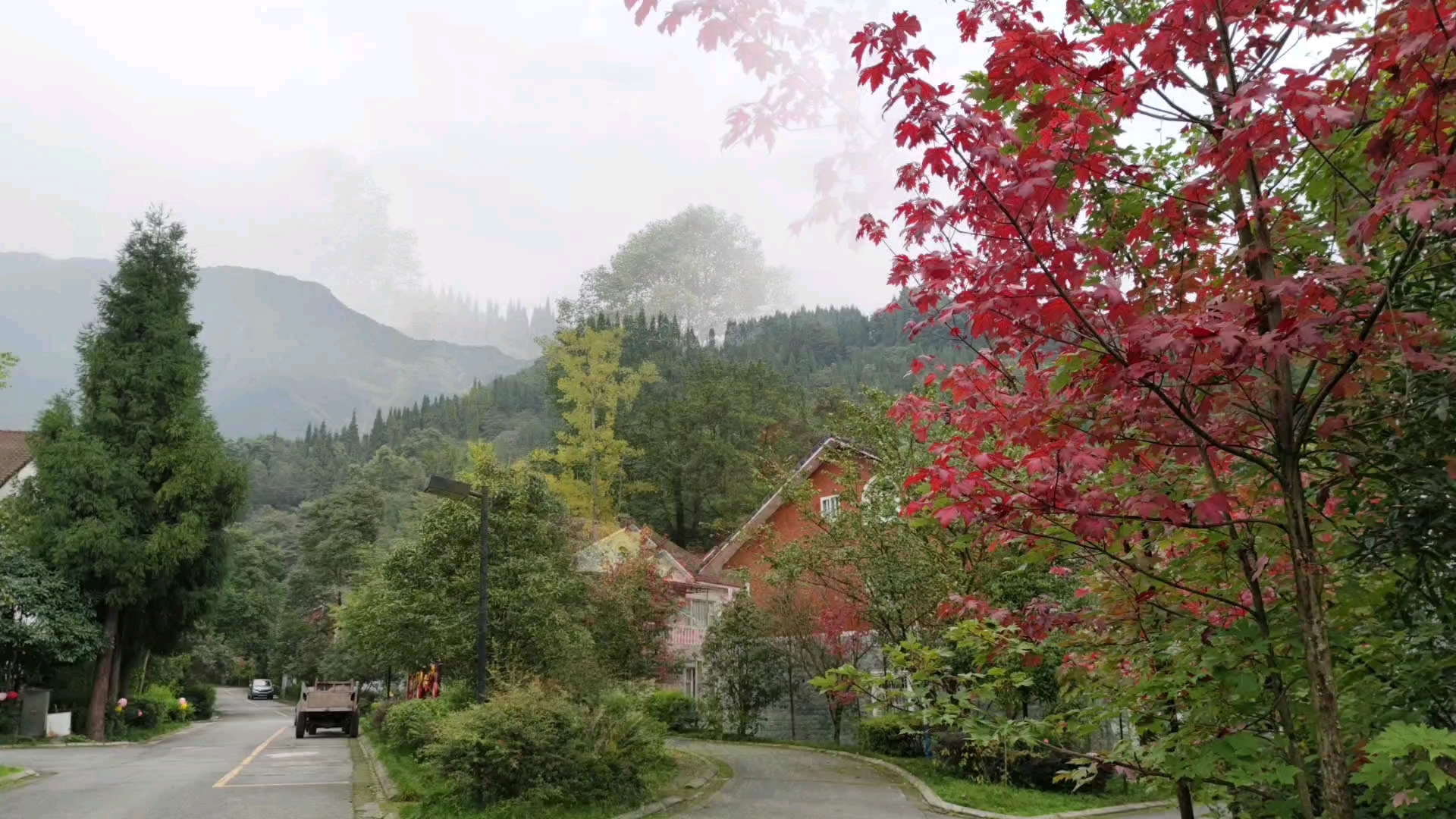 彭州龙门山镇风景区图片