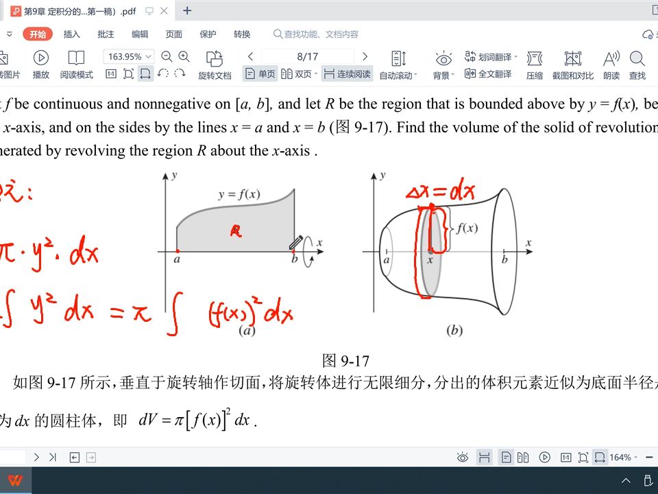 disk求旋轉體的體積