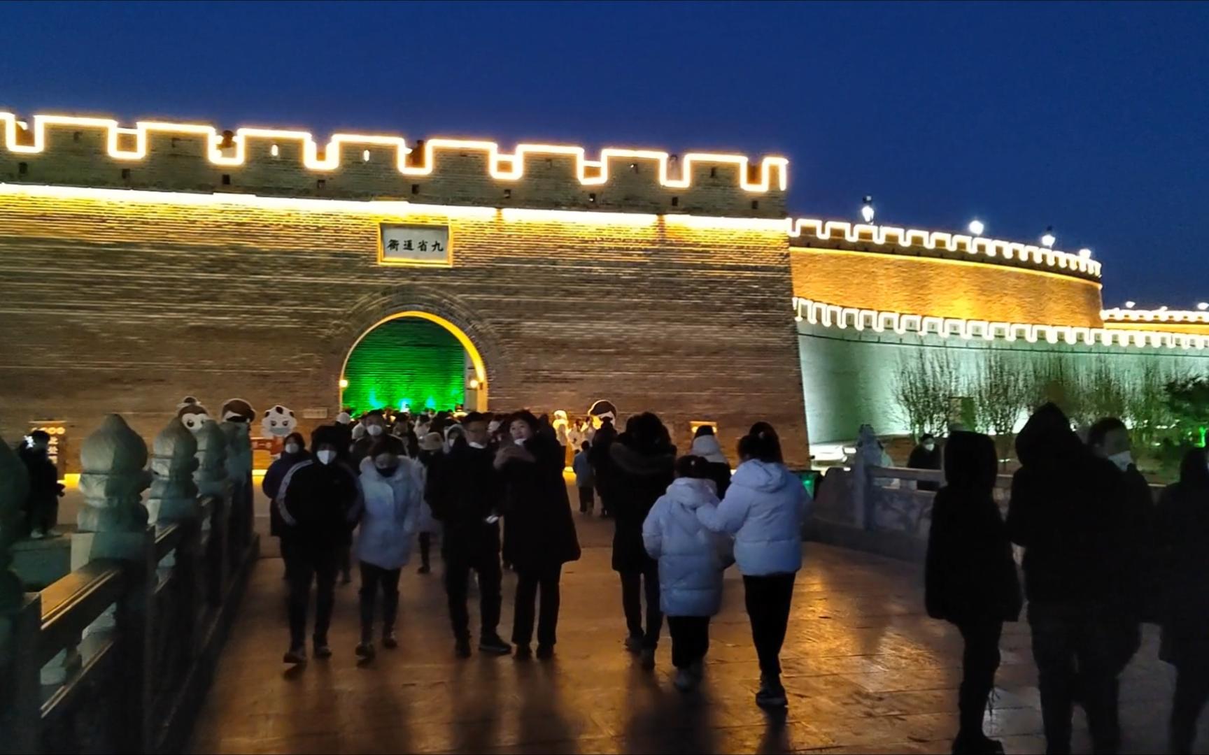 大年初六正定古城"不夜城"夜景