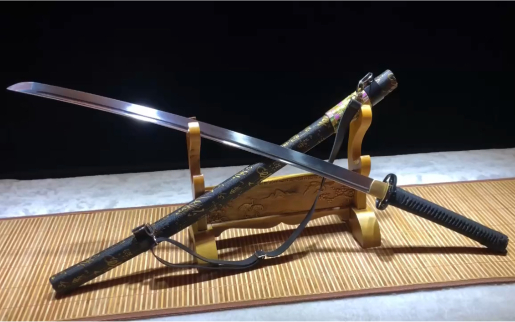 高性能弹簧钢皮革版日本武士刀打刀