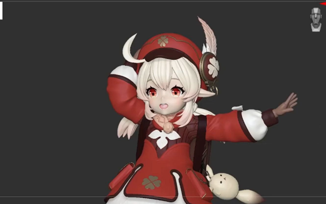 米哈游面试落选后,我的进步有多大?可莉建模