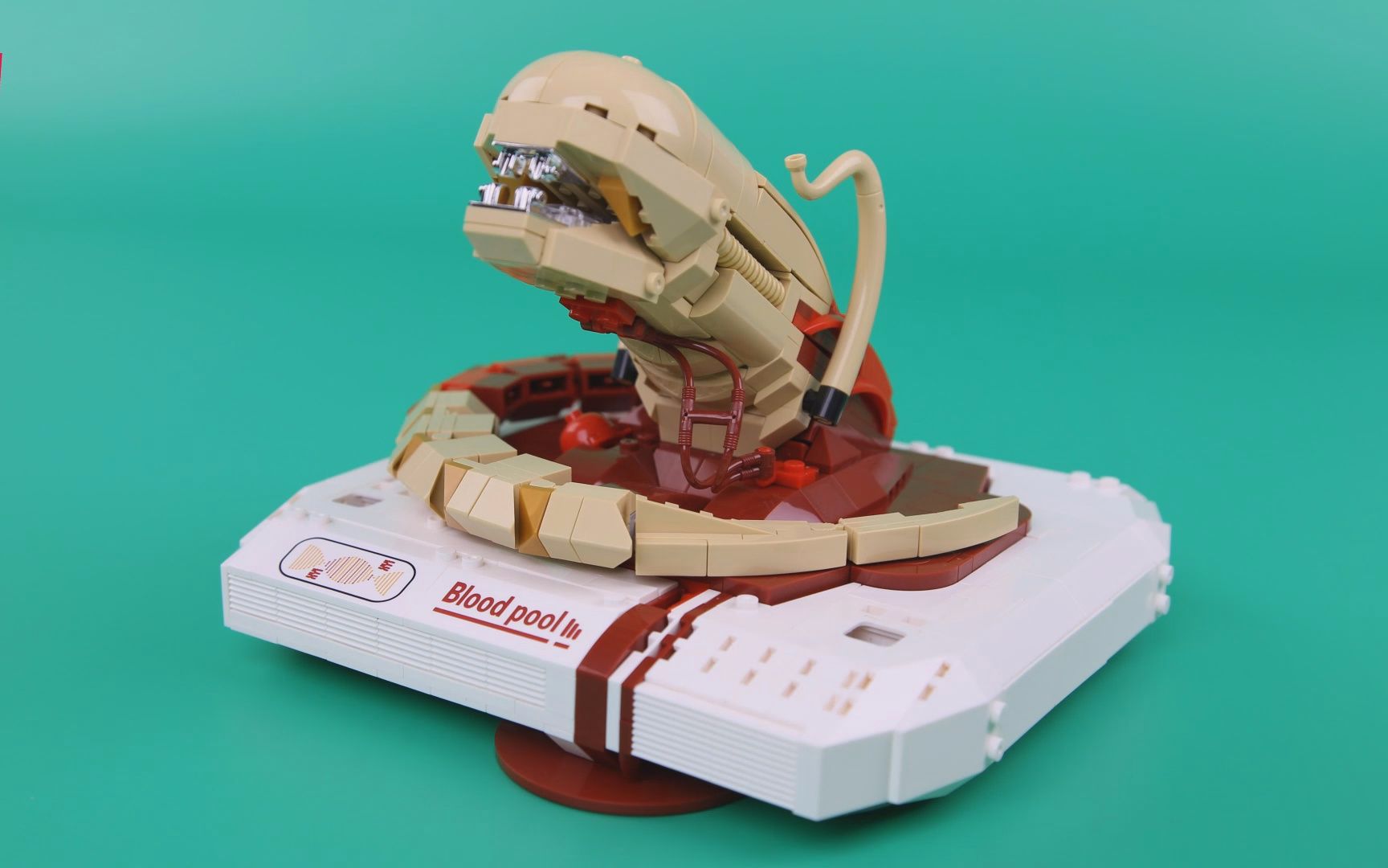 评测恐怖科幻星堡积木异形幼虫爱乐模定格动画