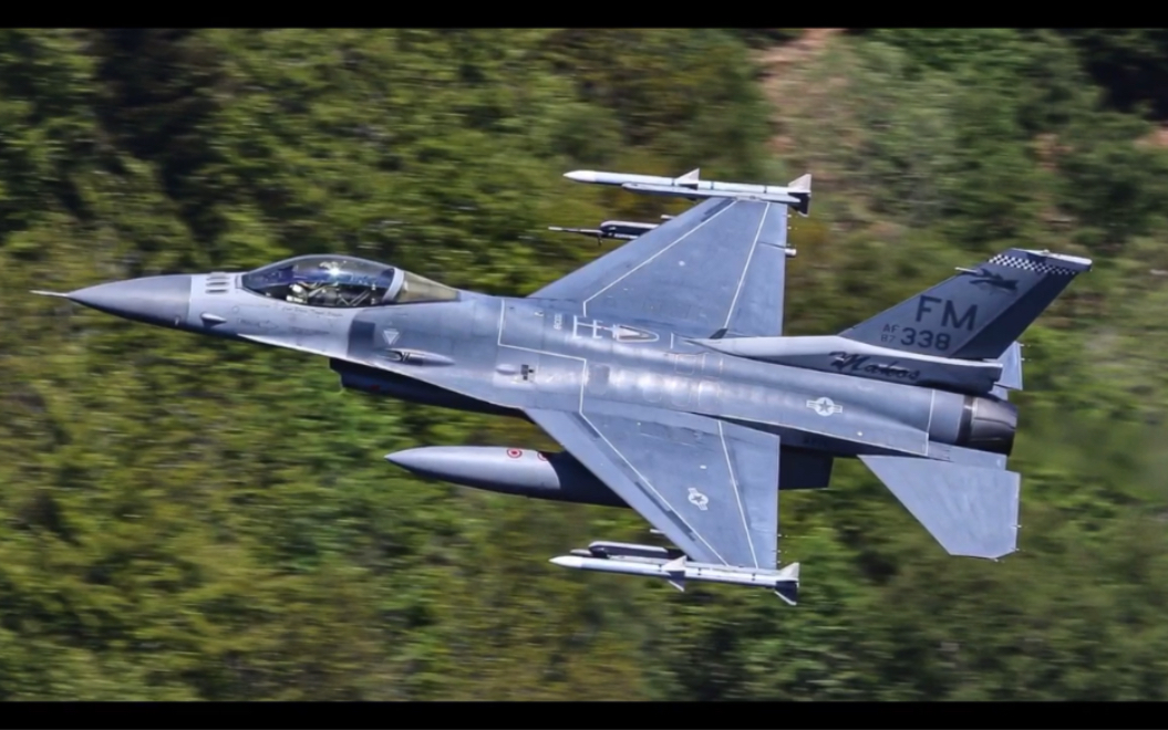 美军f16战斗机近距离拍摄