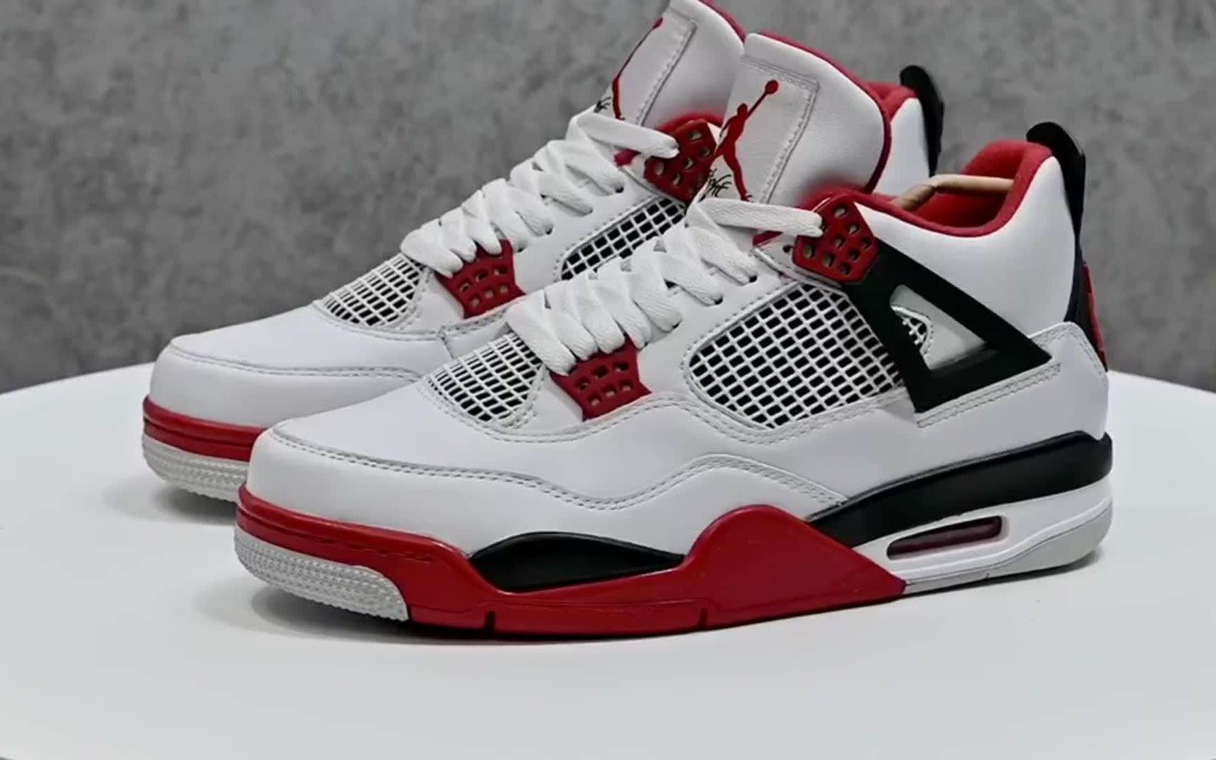 air jordan 4 fire red黑白火焰红 dc7770