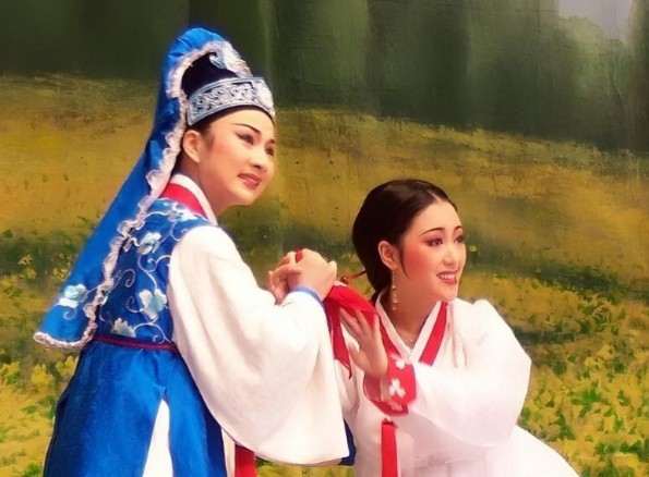 【越剧】李霄雯 熊琦︱爱歌 片尾舞蹈(字幕)