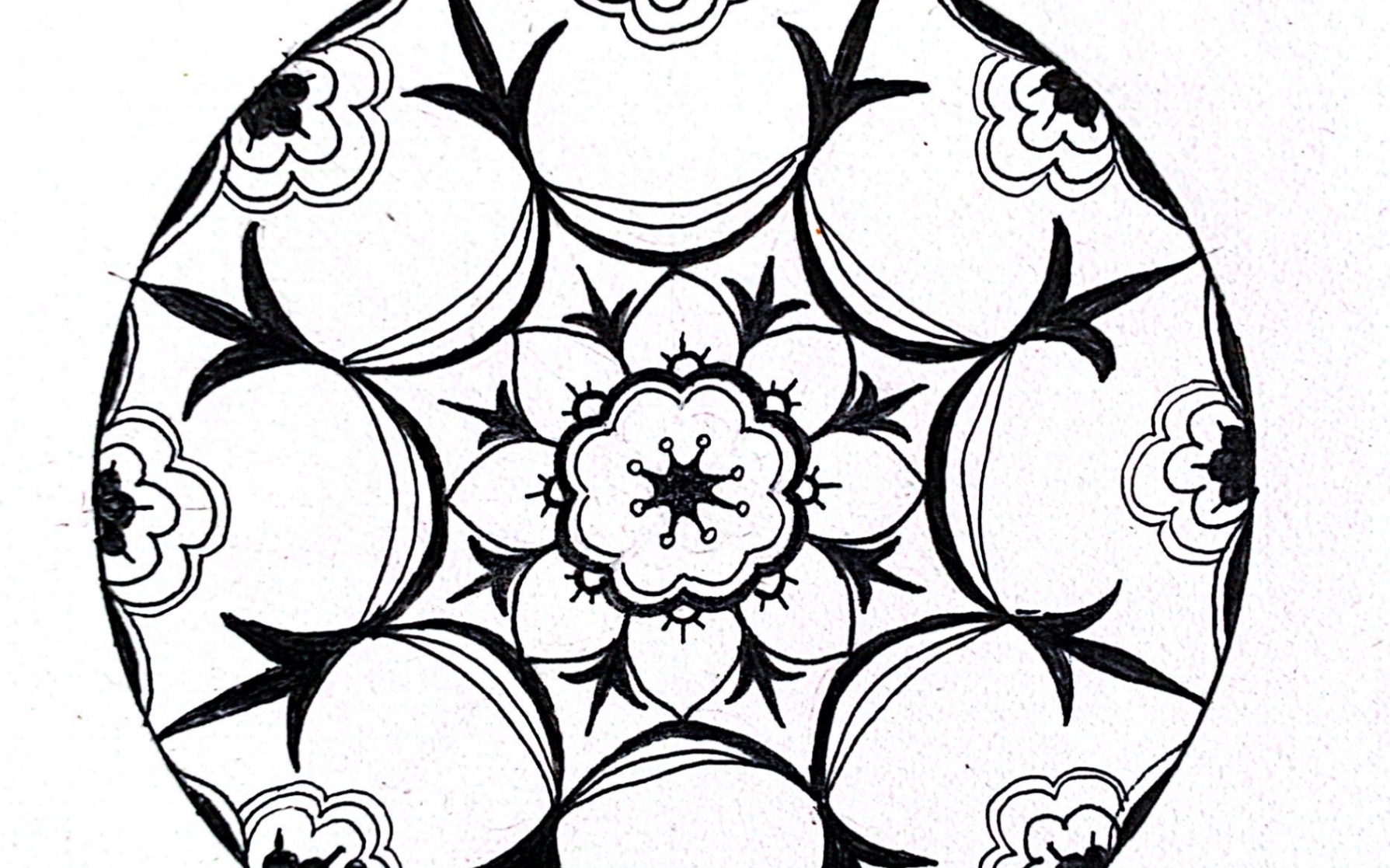 图案练习——团花