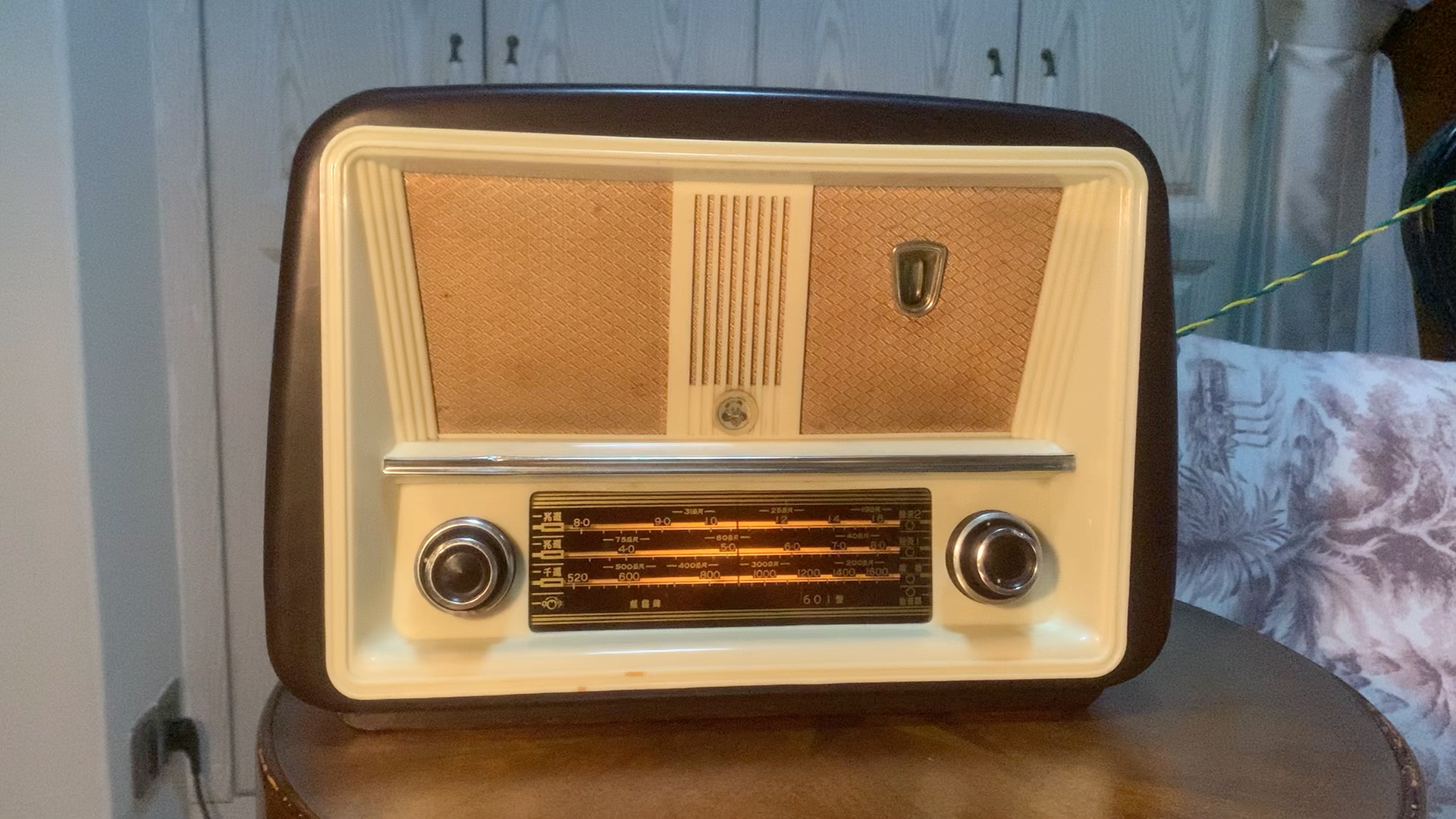 熊猫牌601型电子管收音机,听音乐《沸腾的生活》(zile fierbinti).