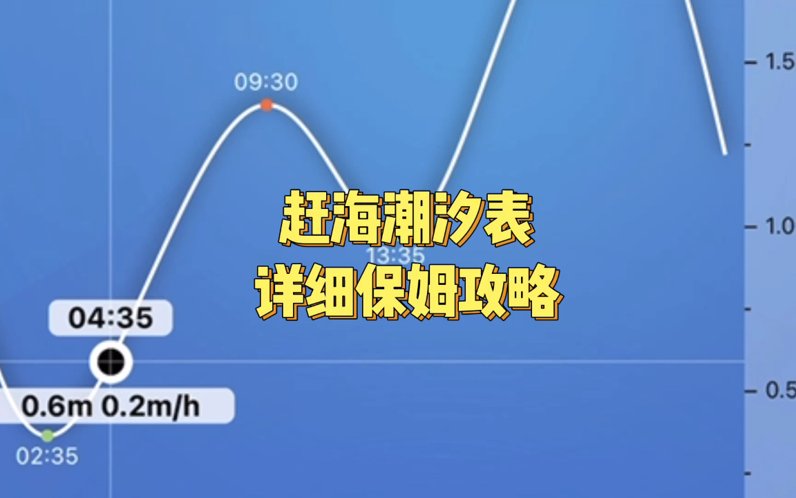 赶海潮汐表保姆级详细解读说明哔哩哔哩bilibili