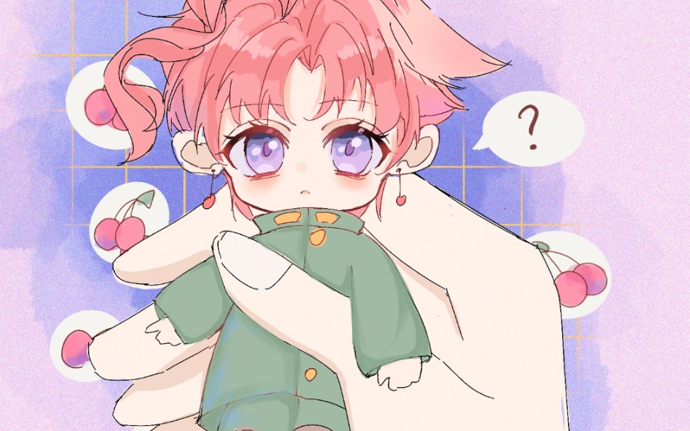 活动作品procreateq版花京院动图制作过程