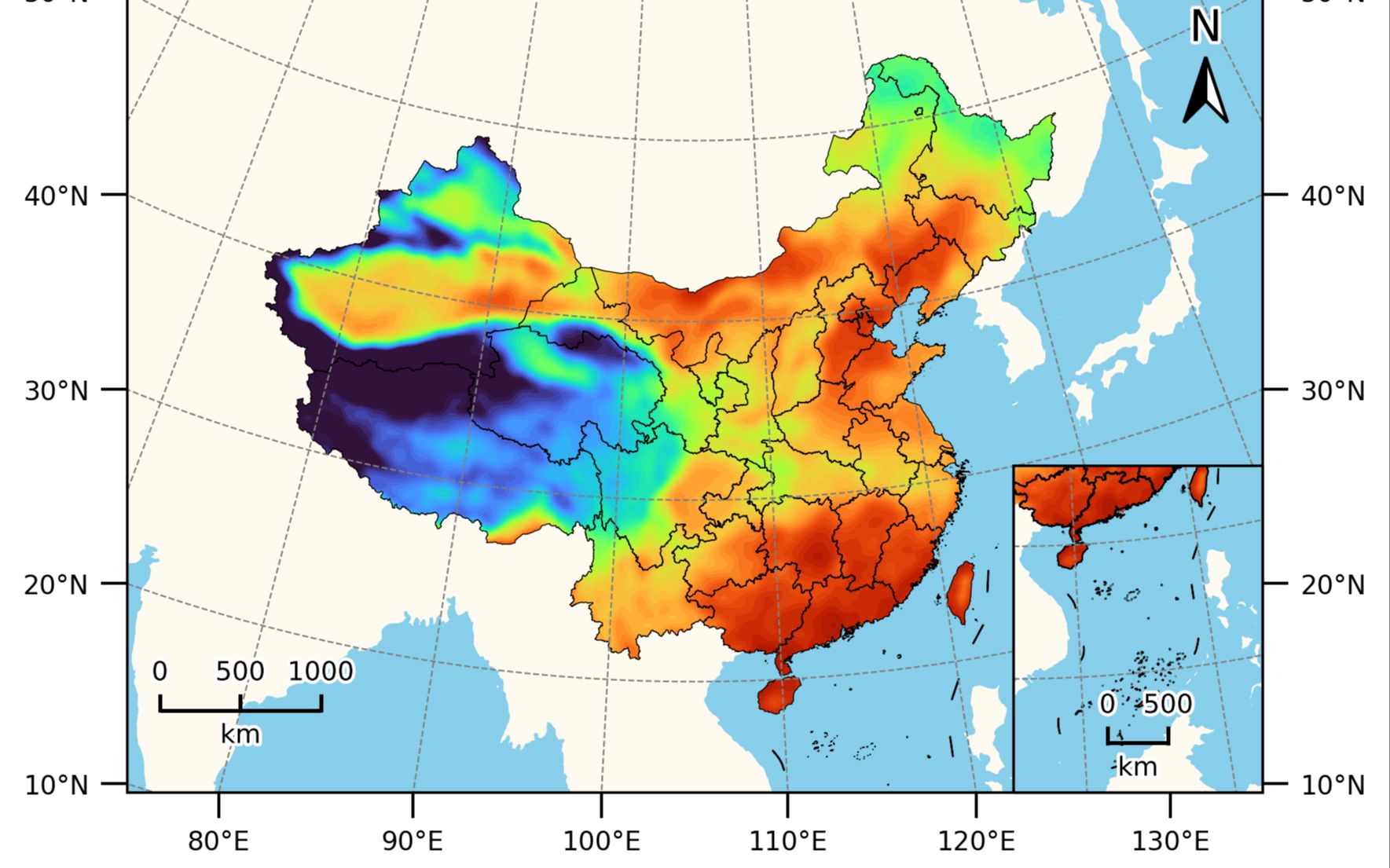 百行代码用 Matplotlib 和 Cartopy 画中国地图哔哩哔哩bilibili