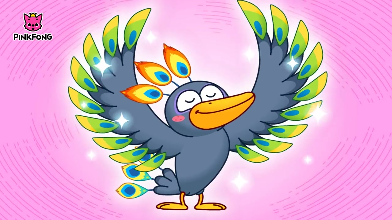 [图]The Crow and the Peacock - Aesop's Fables - PINKFONG Story Time for Children