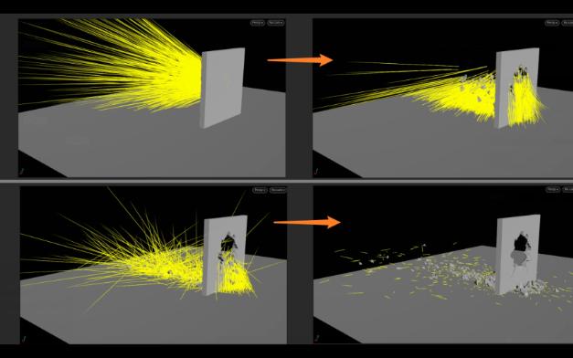 [图]Houdini 对指定区域 添加速度属性 产生破碎效果（工具分享）