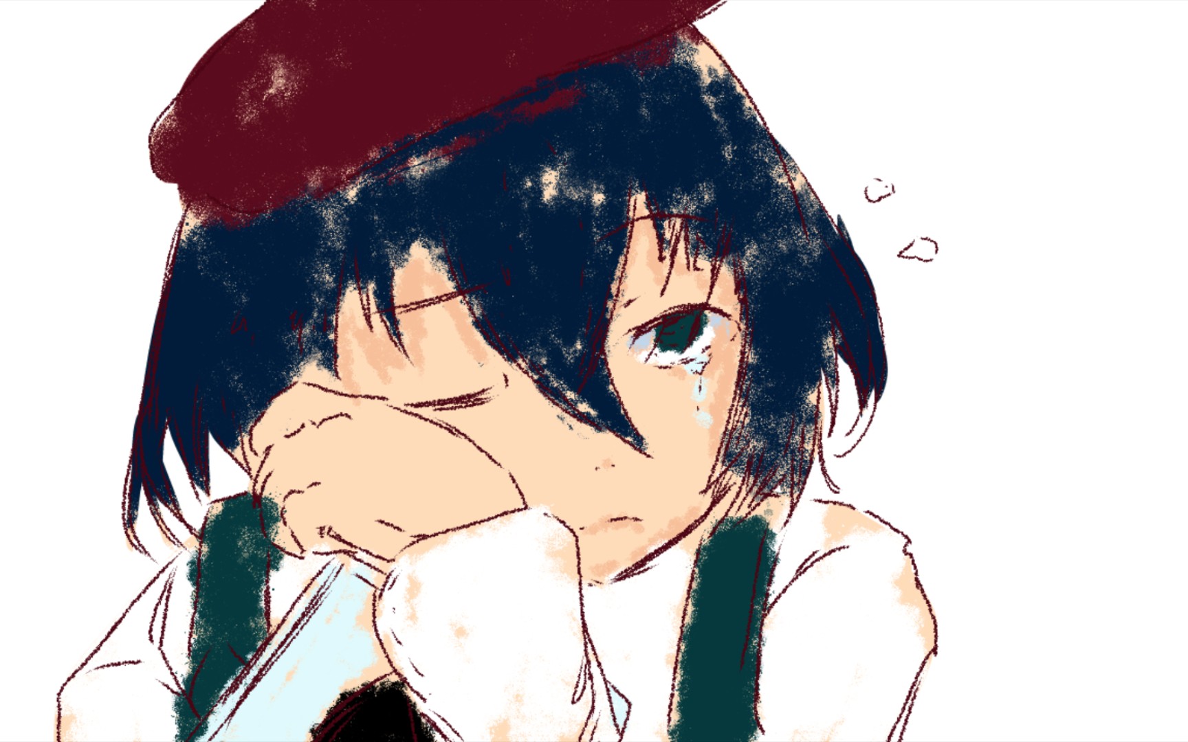 [原创手书]《ティアドロップス (tear drops/泪滴)》黑卷黑