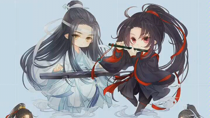 六一儿童节,魔道祖师官方又出了6组q版手机主题壁纸,好看吧?