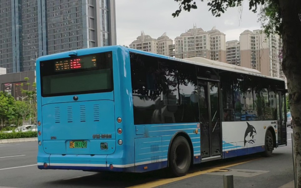 【佛山公交】蓝鲸运输城巴1线出丽日豪庭站 宇通e10纯电动客车