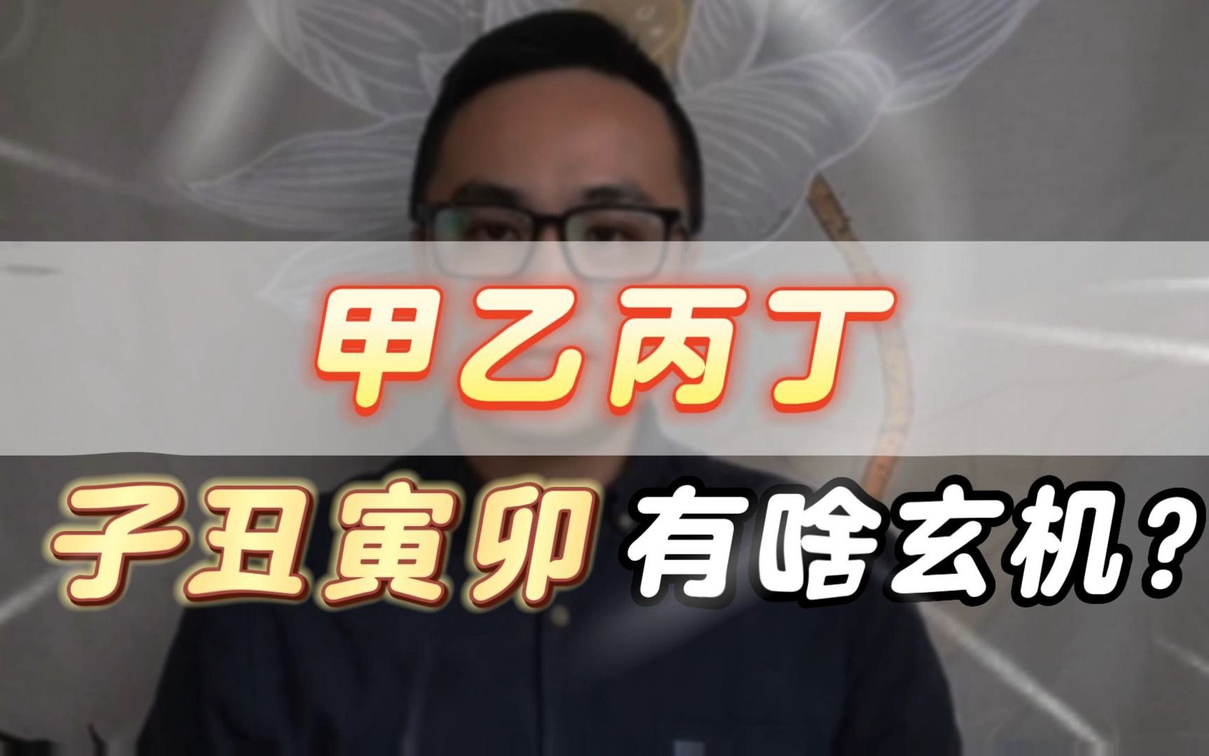 甲乙丙丁,子丑寅卯,有何玄机?哔哩哔哩bilibili